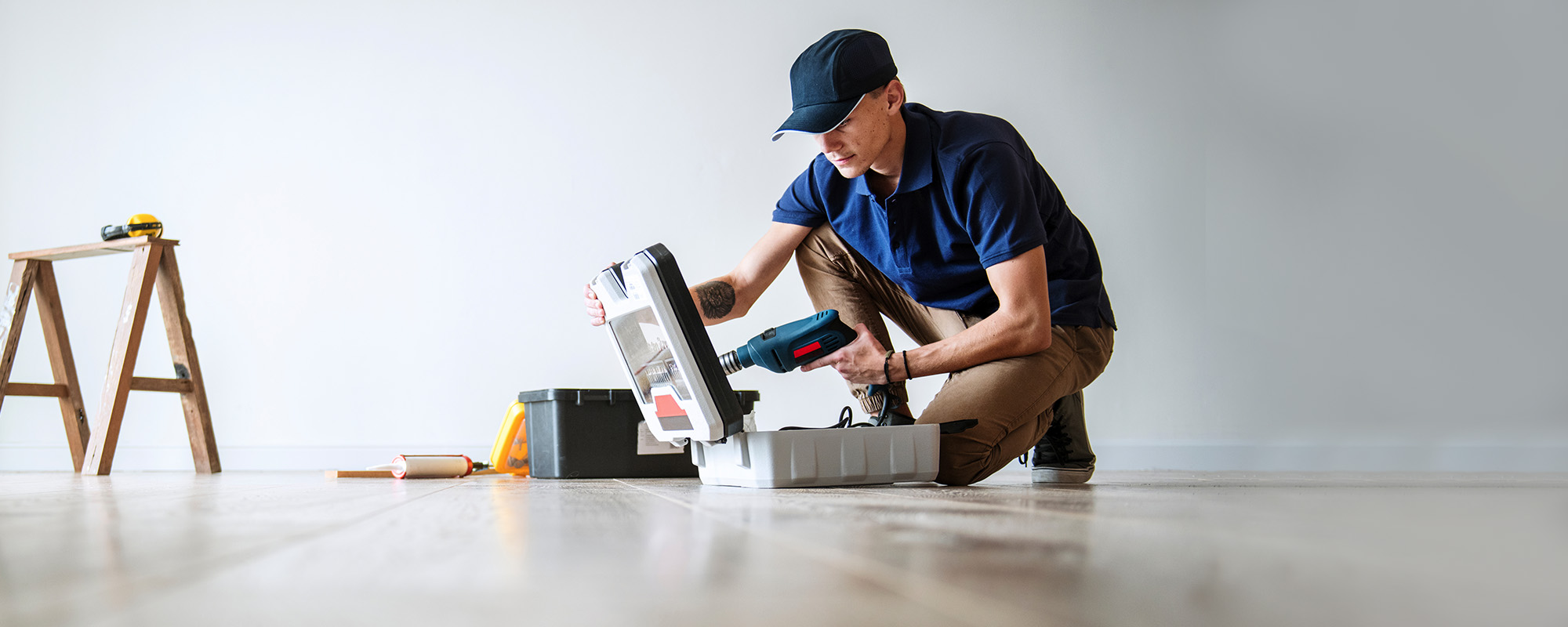 Worker renovating a home - Prince George's County Work Injury Lawyer concept image